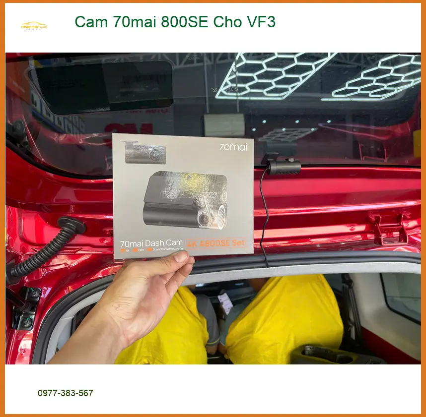 Anh Quý lắp Camera 70mai 800SE cho VinFast VF3 tại Thủ Đức ghi lại hành trình