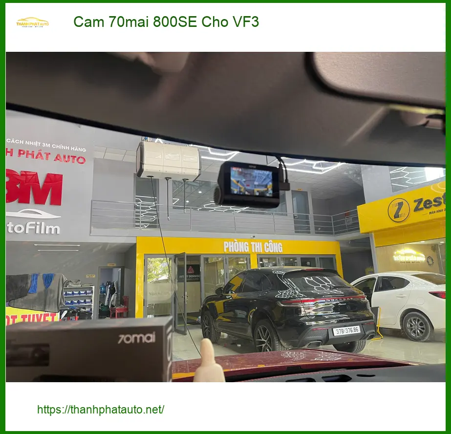 Chị Diễm My lắp camera 70mai 800SE cho VinFast VF3 tại Quận Nhà Bè để an toàn khi lái ảnh thực tế 2