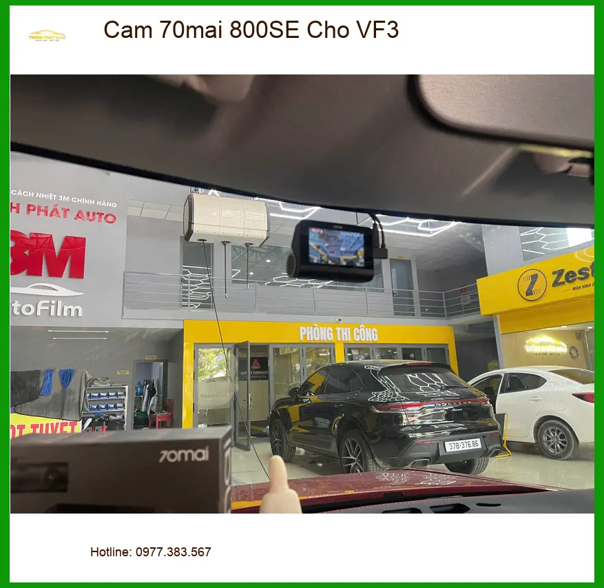 Anh Quý lắp Camera 70mai 800SE cho VinFast VF3 tại Thủ Đức ghi lại hành trình ảnh thực tế 2