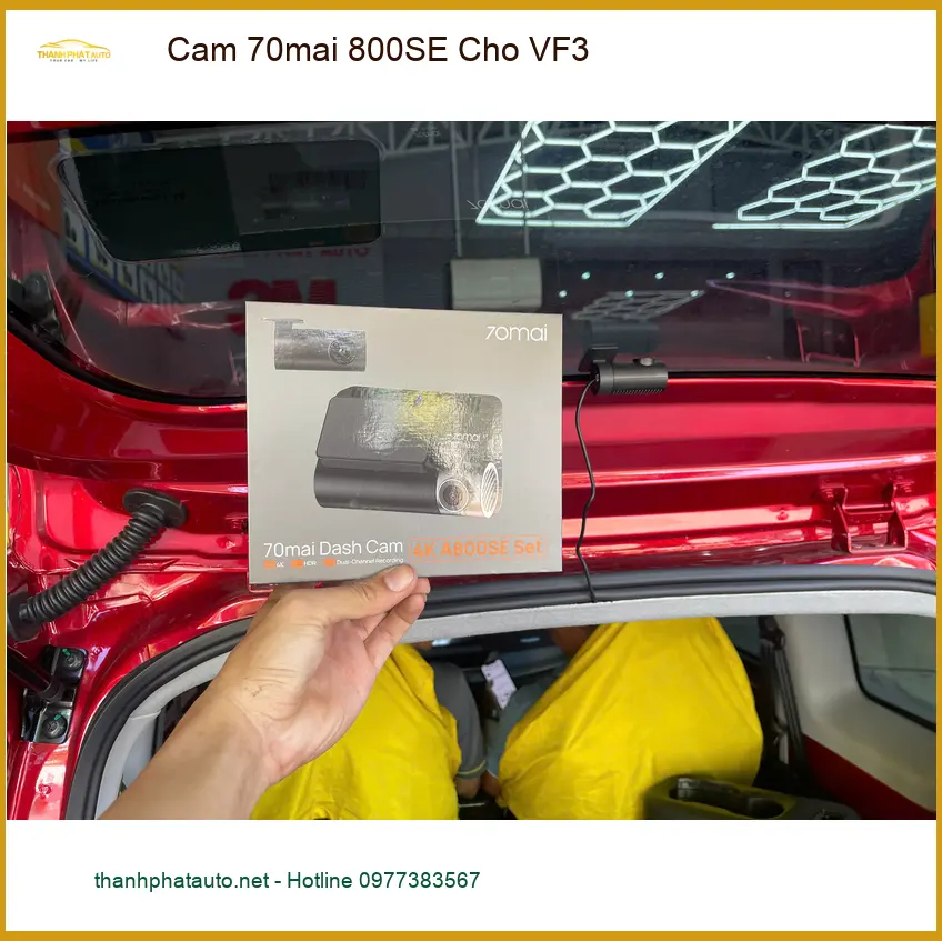 Chị Diễm My lắp camera 70mai 800SE cho VinFast VF3 tại Quận Nhà Bè để an toàn khi lái ảnh thực tế 3