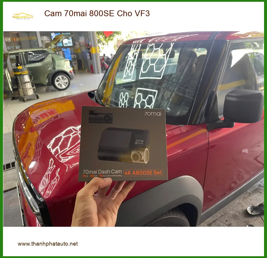 Cô Lan Chi lắp Cam 70mai 800SE cho VinFast VF3 Quận 9 an tâm lái xe ảnh thực tế 3