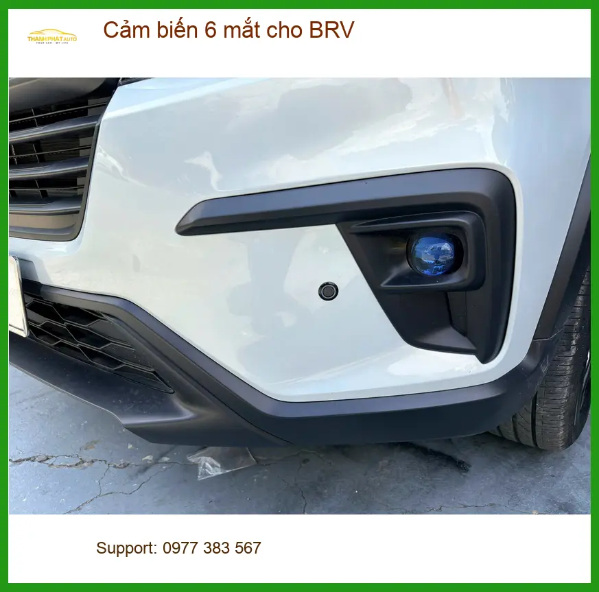 Anh Thịnh lắp cảm biến 6 mắt cho Honda BRV tại Hóc Môn, giảm lo lắng va chạm khi lùi ảnh thực tế 3