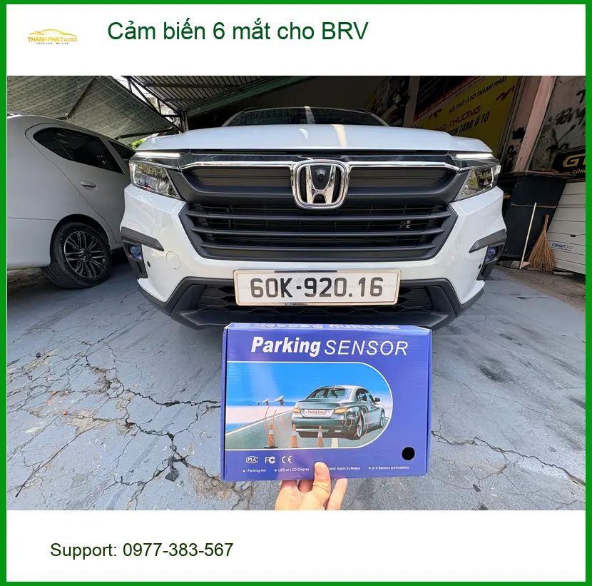 Anh Khải lắp Cảm biến 6 mắt cho Honda BRV tại Quận 2 để đỗ xe an toàn hơn ảnh thực tế 3
