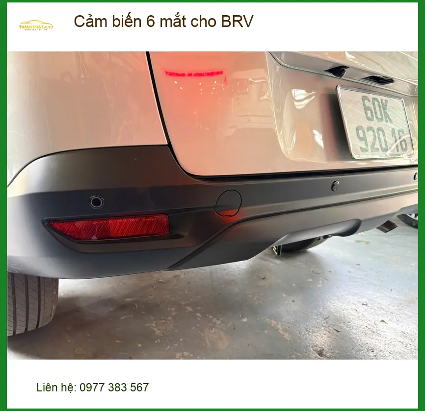 Anh Khải lắp Cảm biến 6 mắt cho Honda BRV tại Quận 2 để đỗ xe an toàn hơn ảnh thực tế 4
