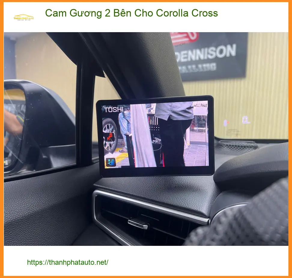 Anh Đạt lắp Cam Gương 2 Bên Cho Corolla Cross tại Thủ Đức để loại bỏ điểm mù ảnh thực tế 2