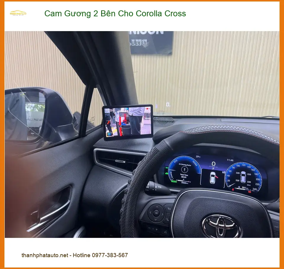 Anh Minh lắp Cam Gương 2 Bên Corolla Cross ở Quận 12, cần gấp ảnh thực tế 2