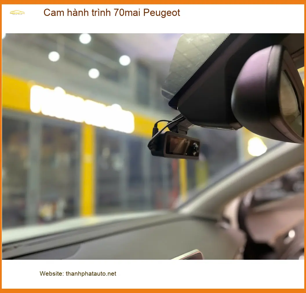 Anh Quang Minh lắp cam hành trình 70mai cho Peugeot ở Quận 12