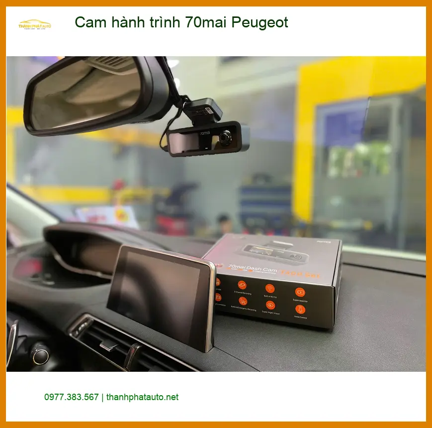 Chị Vân lắp cam hành trình 70mai cho Peugeot 3008 tại Quận 2 ảnh thực tế 2