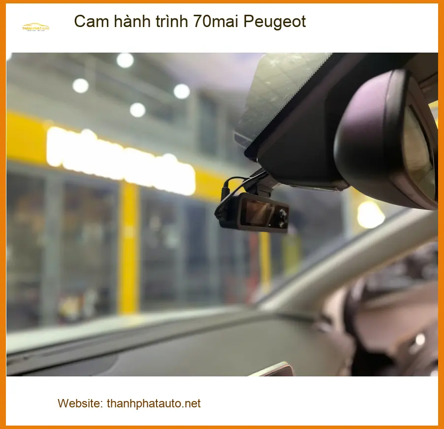 Chú Minh lắp cam hành trình 70mai cho Peugeot 3008 sau sự cố va chạm ảnh thực tế 2