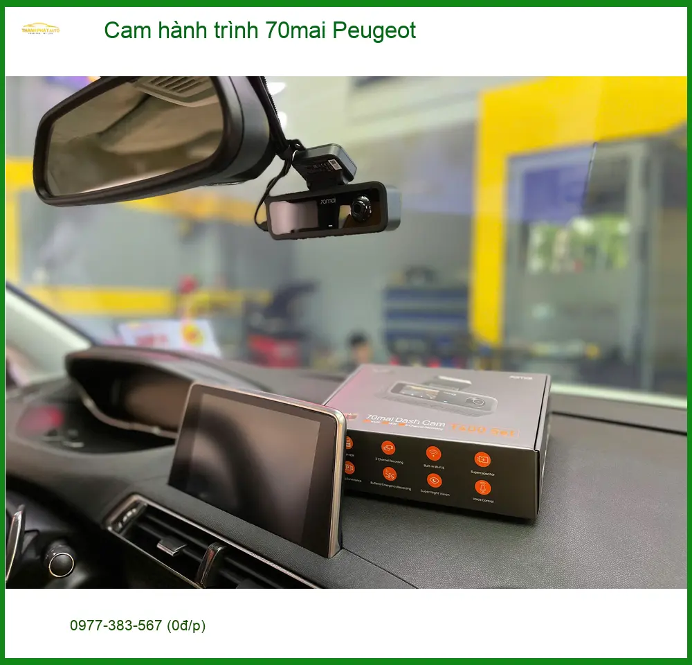 Anh Tấn lắp cam hành trình 70mai cho Peugeot 3008 tại Quận 9 tìm địa chỉ uy tín ảnh thực tế 2