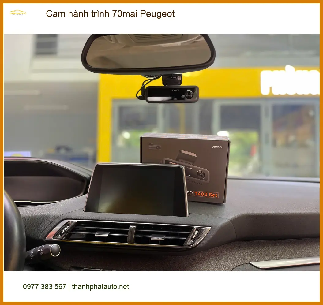 Anh Tấn lắp cam hành trình 70mai cho Peugeot 3008 tại Quận 9 tìm địa chỉ uy tín ảnh thực tế 3