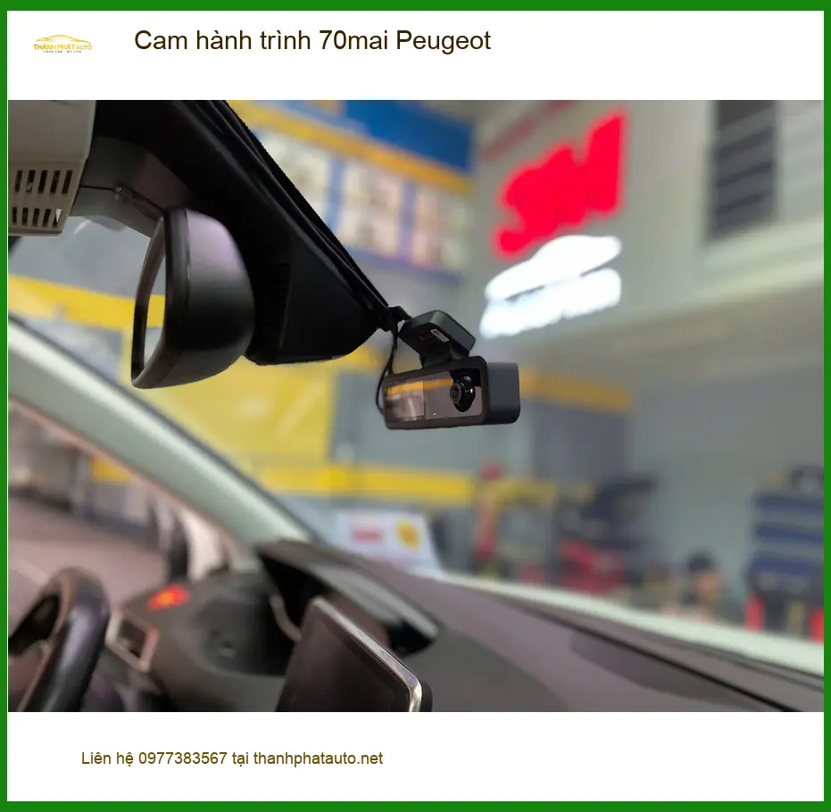 Chị Vân lắp cam hành trình 70mai cho Peugeot 3008 tại Quận 2 ảnh thực tế 4