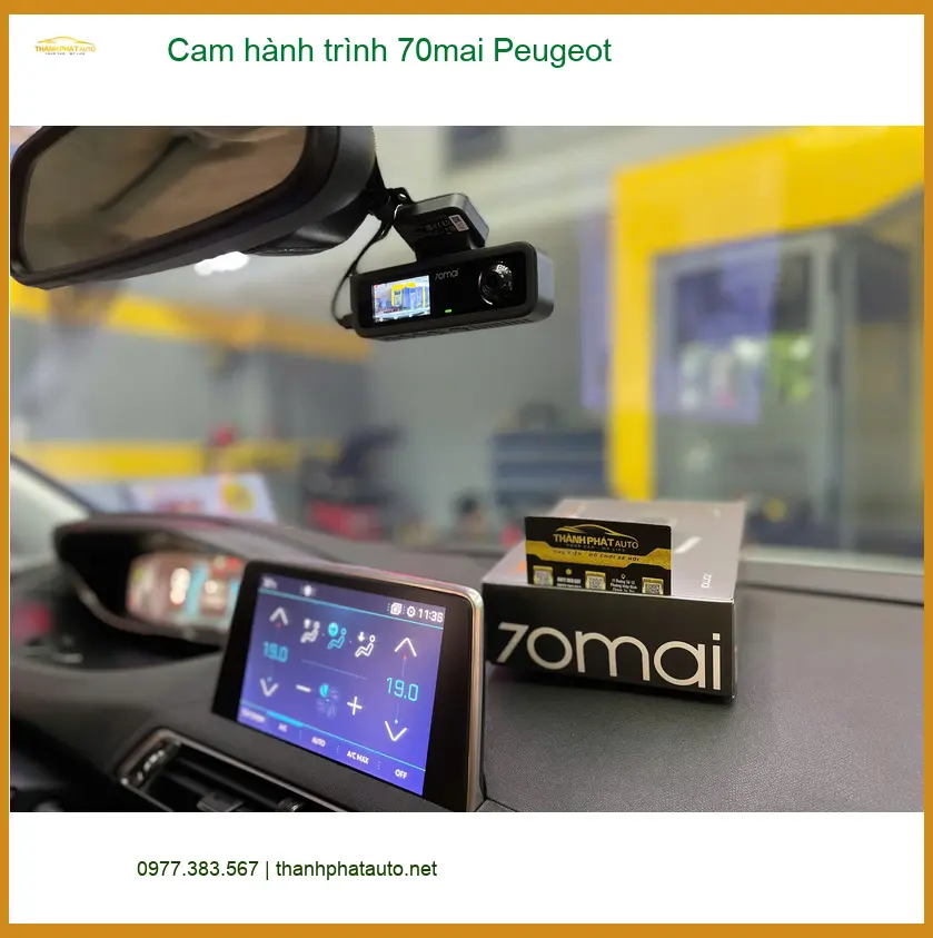 Anh Tấn lắp cam hành trình 70mai cho Peugeot 3008 tại Quận 9 tìm địa chỉ uy tín ảnh thực tế 4