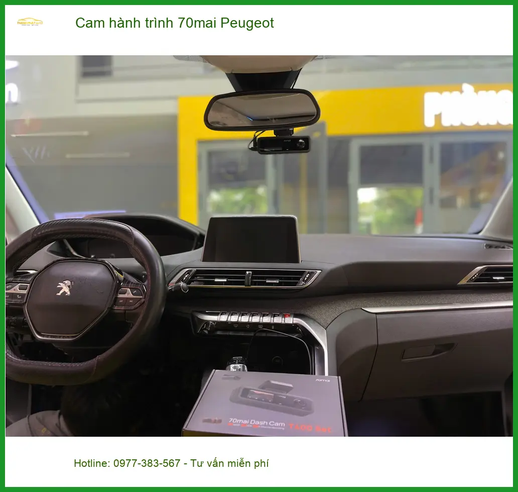 Anh Quang Minh lắp cam hành trình 70mai cho Peugeot ở Quận 12 ảnh thực tế 4