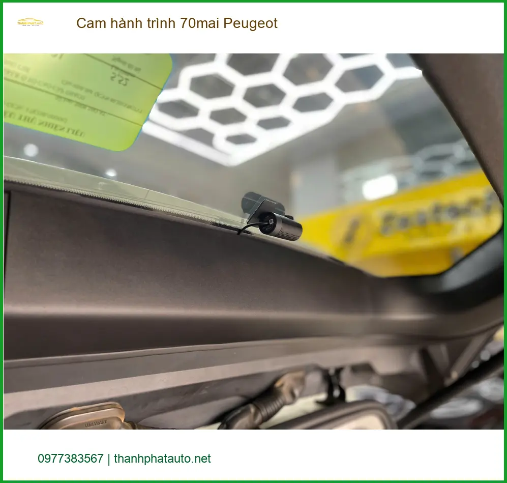 Anh Quang Minh lắp cam hành trình 70mai cho Peugeot ở Quận 12 ảnh thực tế 5