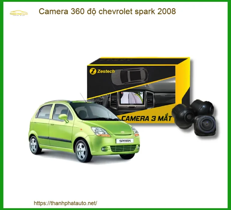 Camera 360 Độ Cho Xe Chevrolet Spark 2008 Chính Hãng - Hỗ Trợ Lái Xe An Toàn