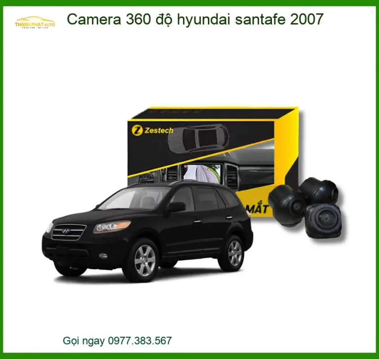 Camera 360 độ Hyundai Santafe 2007 - Địa Chỉ Lắp Đặt Uy Tín TPHCM
