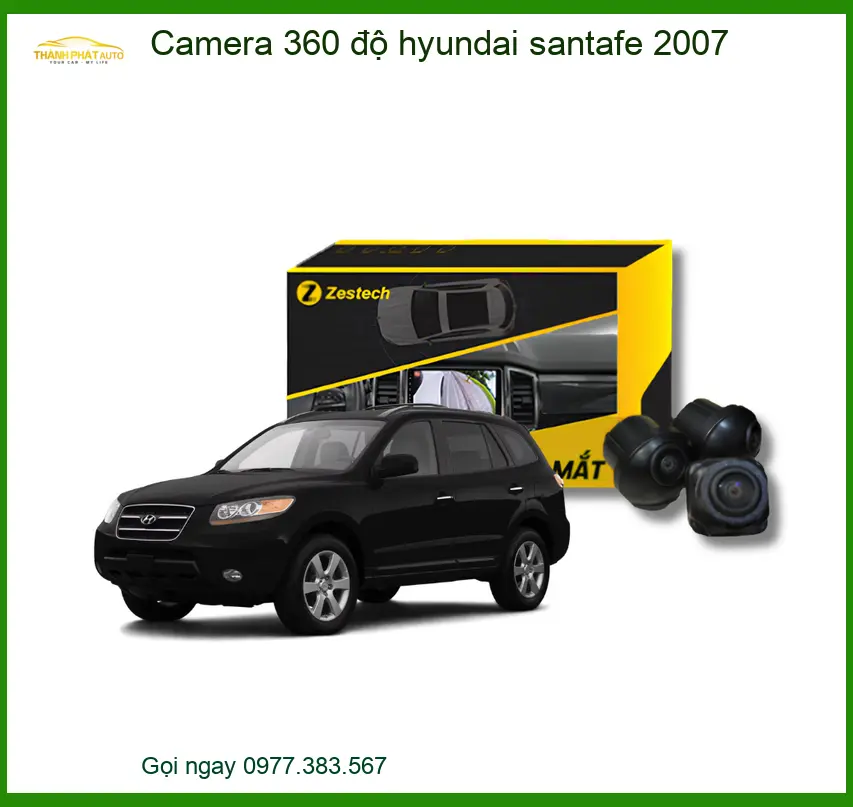 Camera 360 độ Hyundai Santafe 2007 - Địa Chỉ Lắp Đặt Uy Tín TPHCM