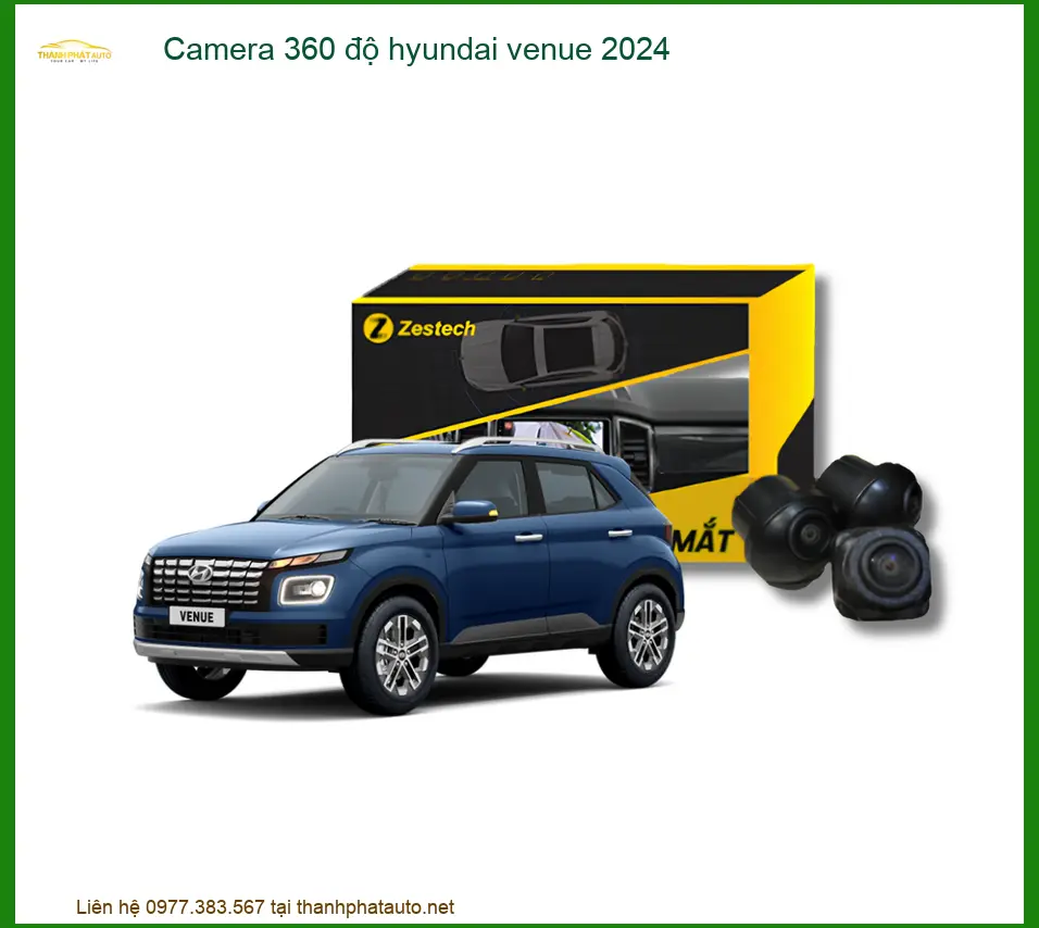 Camera 360 độ Hyundai Venue 2024 - Địa Chỉ Lắp Đặt Uy Tín TPHCM