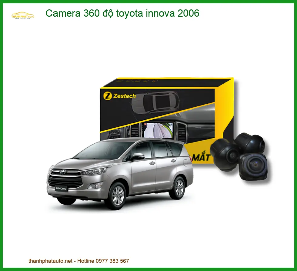 Camera 360 độ Toyota Innova 2006 - Địa Chỉ Lắp Đặt Uy Tín TPHCM