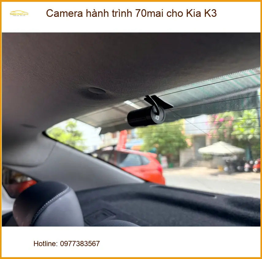 Anh Kiên lắp Camera hành trình 70mai Kia K3 Quận Tân Phú, bảo vệ xe an toàn ảnh thực tế 2