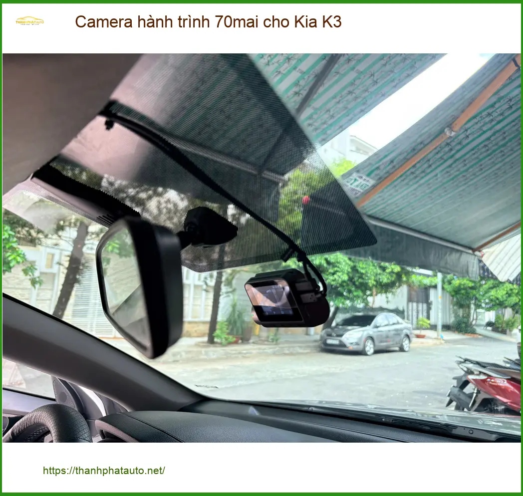 Anh Minh lắp Camera hành trình 70mai cho Kia K3 Quận 8 để ghi hình rõ nét ảnh thực tế 3