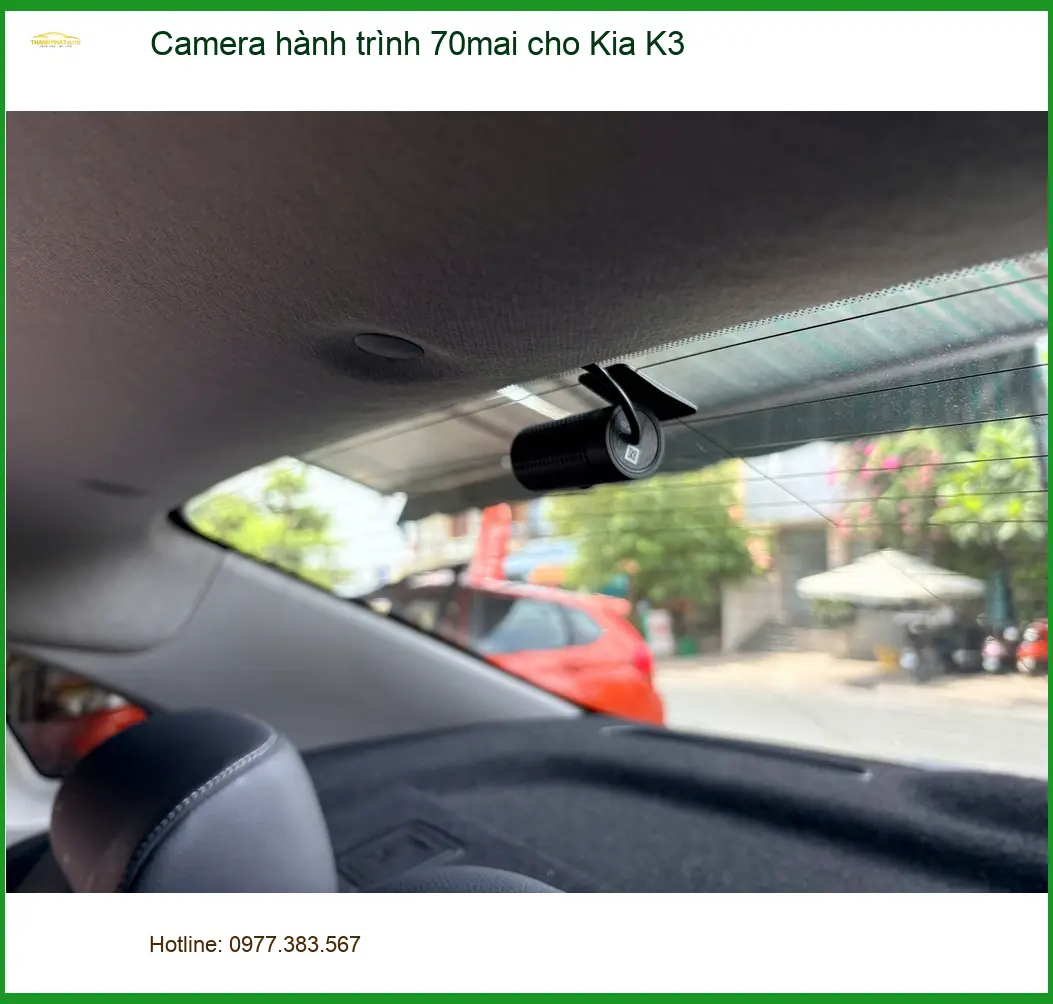 Bác Trọng lắp Camera hành trình 70mai cho Kia K3 ở Quận 9 để yên tâm di chuyển ảnh thực tế 2