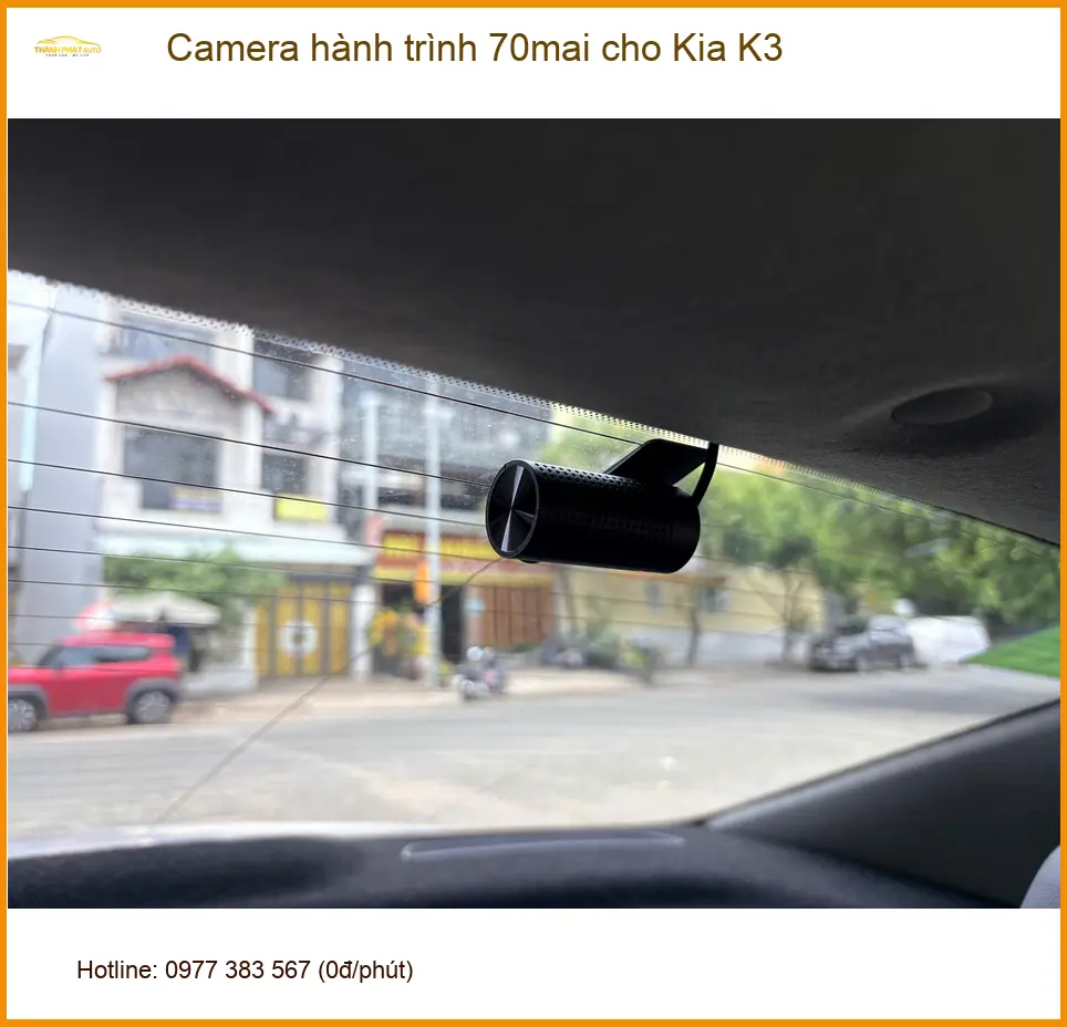 Anh Minh lắp camera hành trình 70mai cho Kia K3 tại Thủ Đức ảnh thực tế 2