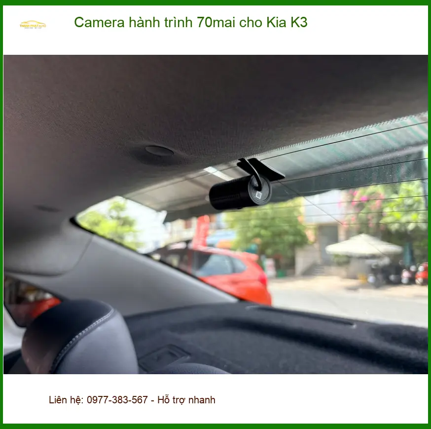 Chị Mai Anh lắp Camera hành trình 70mai cho Kia K3 Quận 12 an toàn hơn ảnh thực tế 4