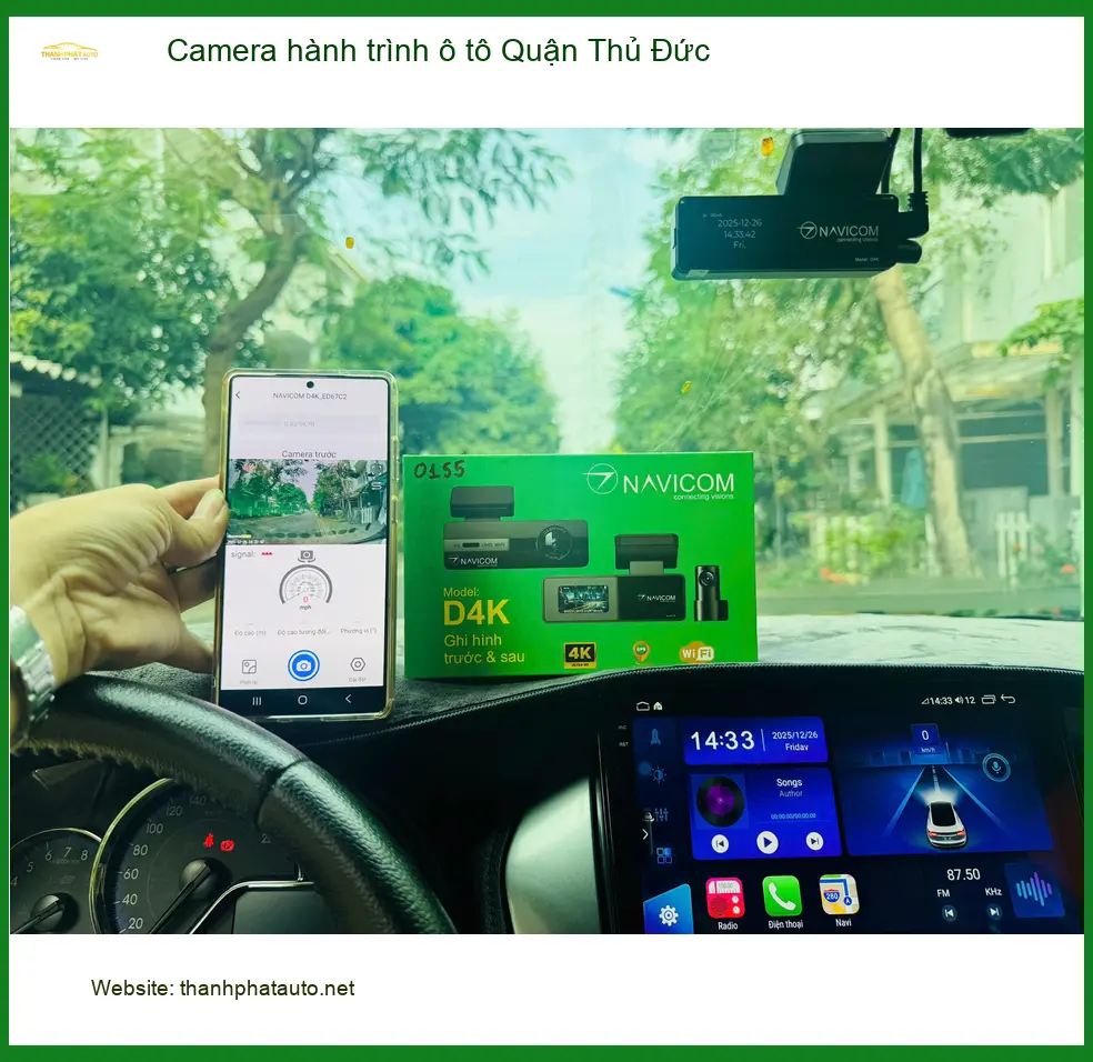 Nơi Lắp Camera Hành Trình Ô Tô tại Quận Thủ Đức - Lắp Đặt Giá Tốt