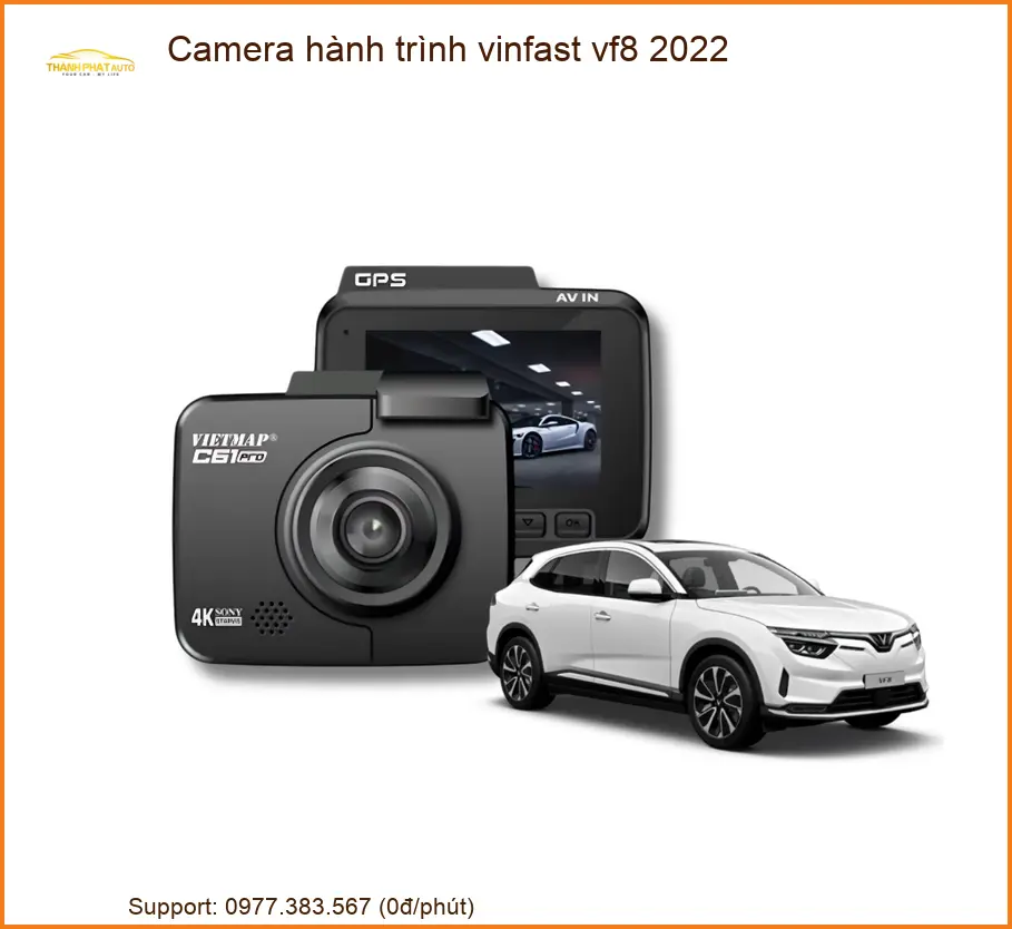 Camera hành trình Vinfast VF8 2022 - Đơn Vị Gắn Chính Hãng TPHCM