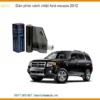 Dán Phim Cách Nhiệt Ford Escape 2012 - Địa Chỉ Lắp Đặt Chính Hãng TPHCM