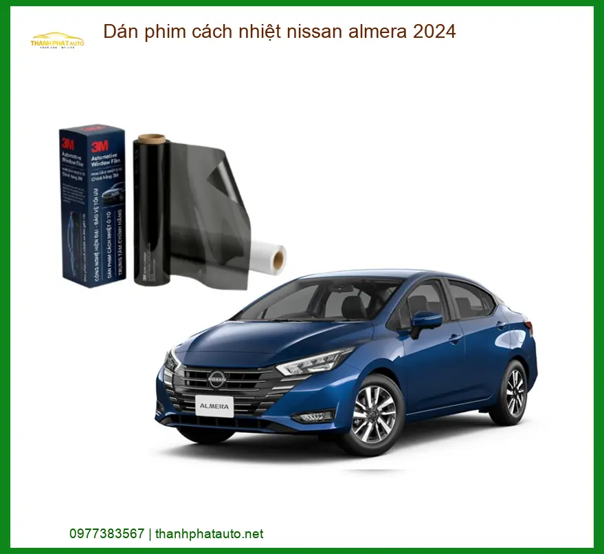 Dán Phim Cách Nhiệt Nissan Almera 2024 - Địa Chỉ Lắp Đặt Uy Tín TPHCM