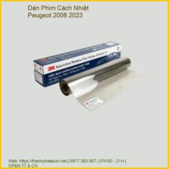 Dán Phim Cách Nhiệt Peugeot 2008 2023 Chính Hãng, Thi Công Tận Nơi