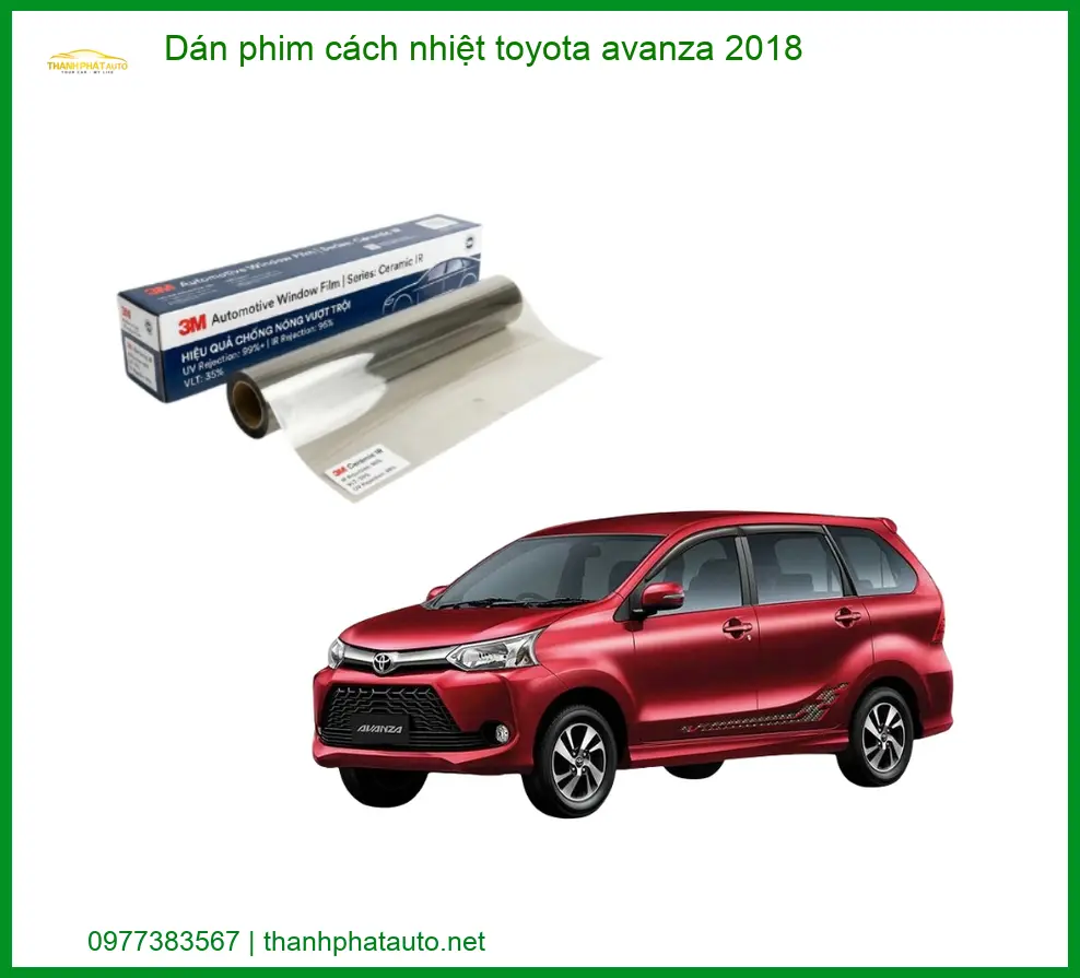Dán Phim Cách Nhiệt Toyota Avanza 2018 - Địa Chỉ Lắp Đặt Uy Tín TPHCM