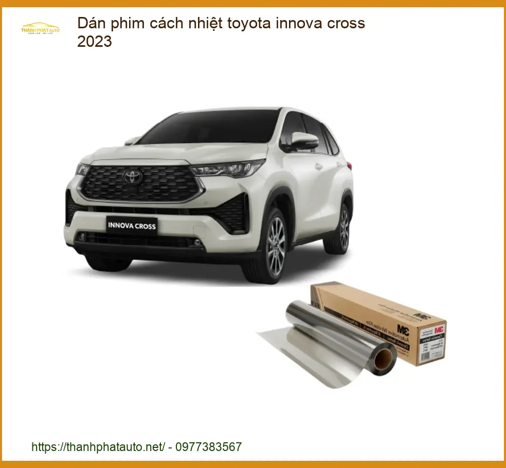Dán Phim Cách Nhiệt Toyota Innova Cross 2023 - Trung Tâm Lắp Đặt Uy Tín TPHCM