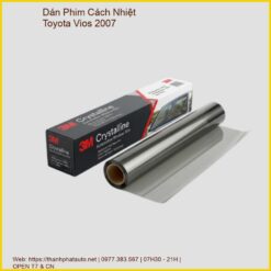 Dán Phim Cách Nhiệt Toyota Vios 2007 Uy Tín, Lắp Đặt Tận Nơi