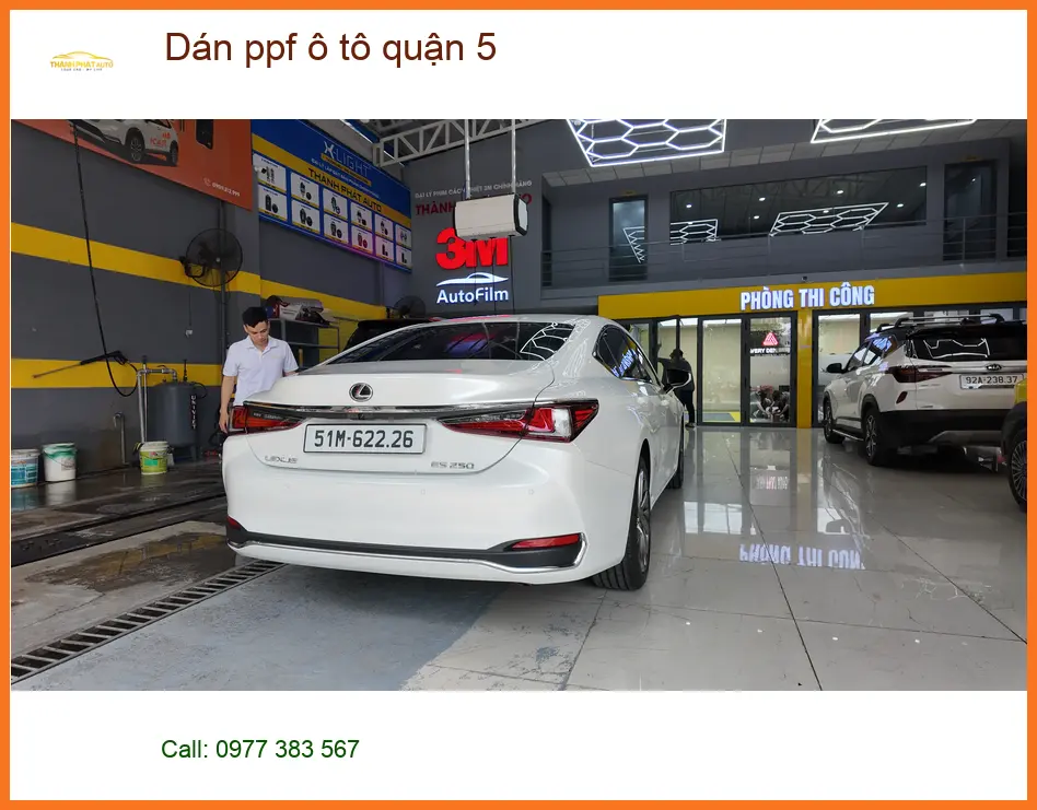 Dịch Vụ Thi Công Dán PPF Ô Tô Tại Quận 5 - Thi Công Chuyên Nghiệp