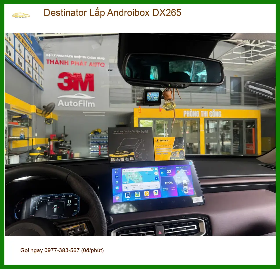 Anh Khải lắp Androibox Destinator DX265 cho VinFast Lux A2.0 tại Cần Giờ ảnh thực tế 2
