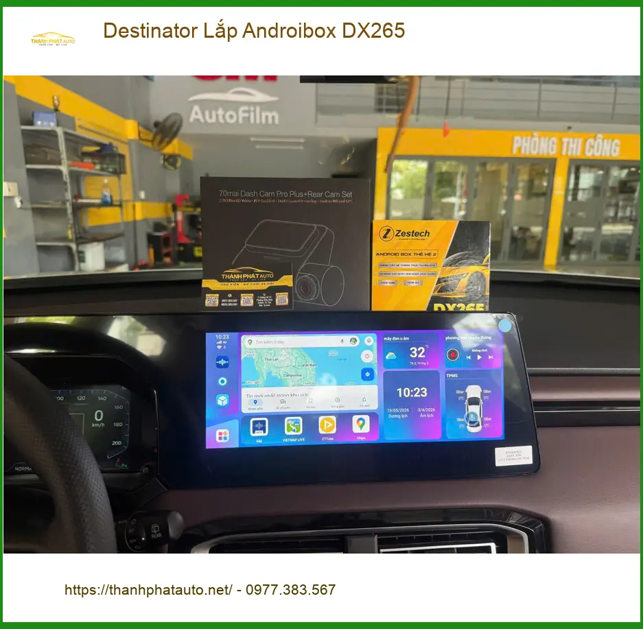 Chị Mai lắp Androibox DX265 cho Ford Ranger tại Thủ Đức để giải trí trên xe ảnh thực tế 2