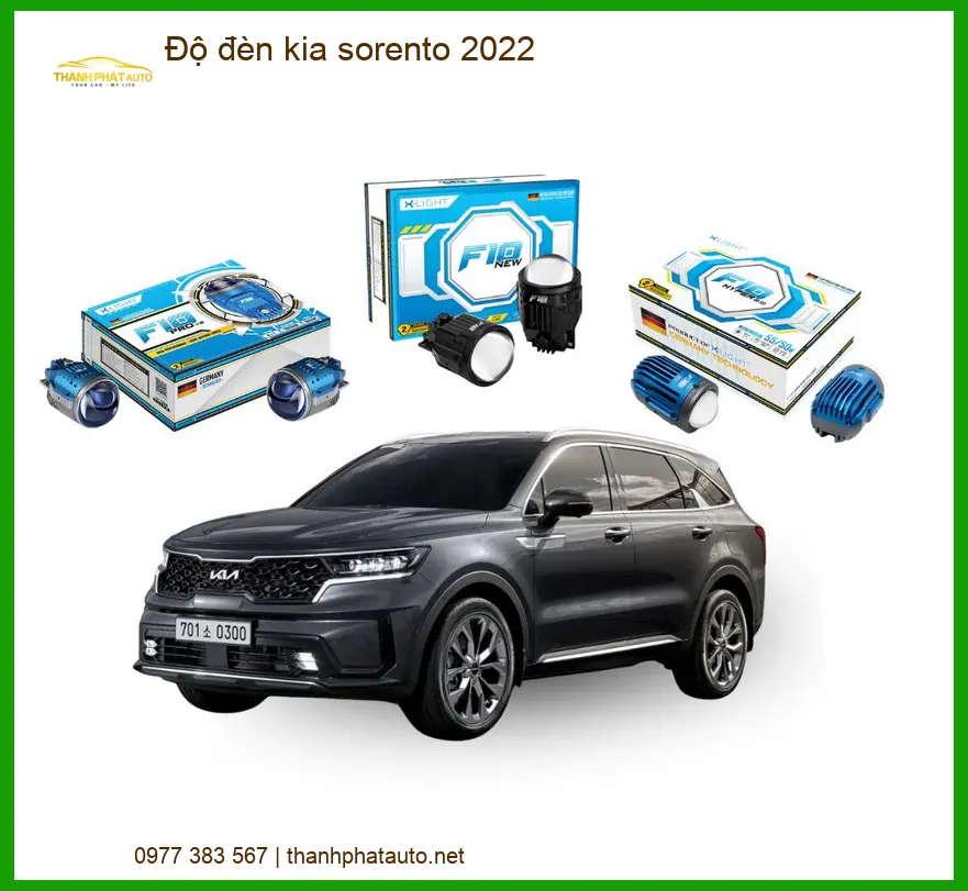 Độ đèn Bi Led Kia Sorento 2022 - Trung Tâm Độ Đèn Uy Tín TPHCM