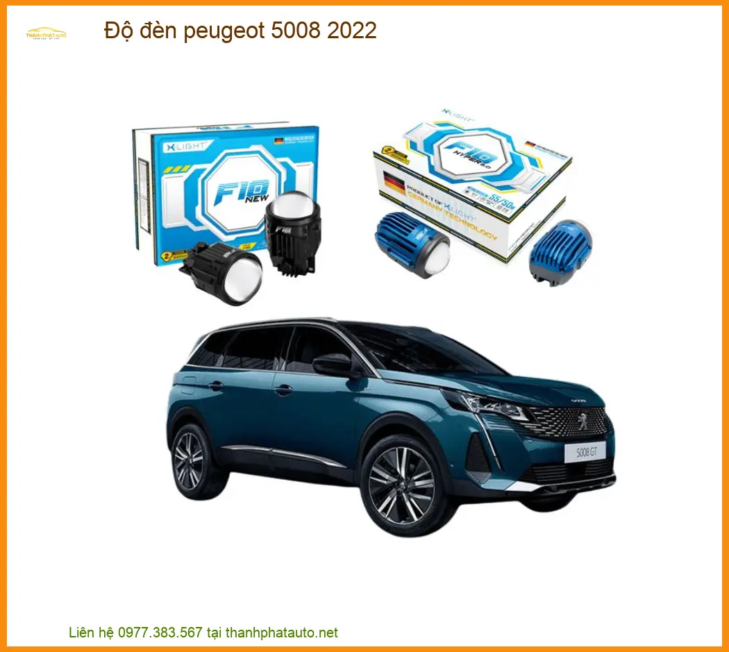 Độ Đèn Peugeot 5008 2022 Chính Hãng - Lắp Đặt Nhanh Tại TPHCM