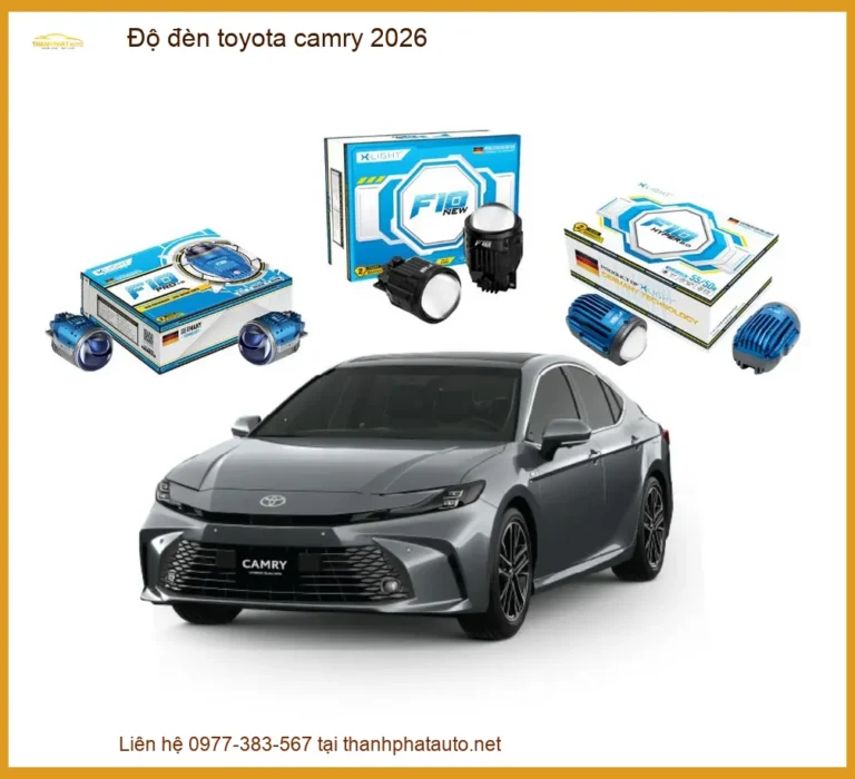 Độ đèn xe Toyota Camry tăng sáng - Dịch vụ lắp đặt tận nơi tại TPHCM