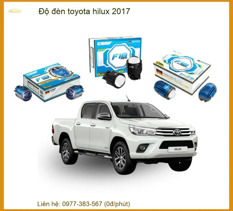 Độ đèn Toyota Hilux 2017 - Đơn vị nâng cấp ánh sáng lấy liền TPHCM