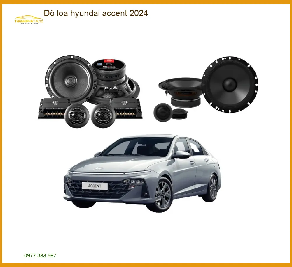 Độ Loa Sub Gầm Ghế Hyundai Accent 2024 - Trung Tâm Độ Uy Tín TPHCM