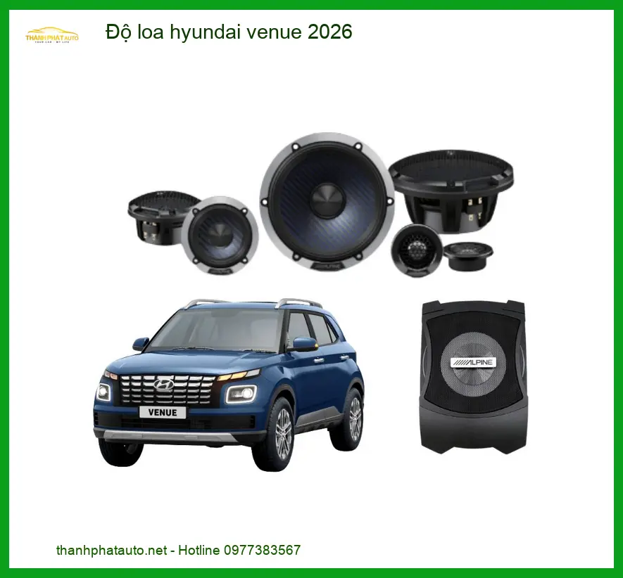Dịch Vụ Độ Loa Âm Thanh Xe Hơi Hyundai Venue - Địa Chỉ Lắp Đặt Uy Tín TPHCM