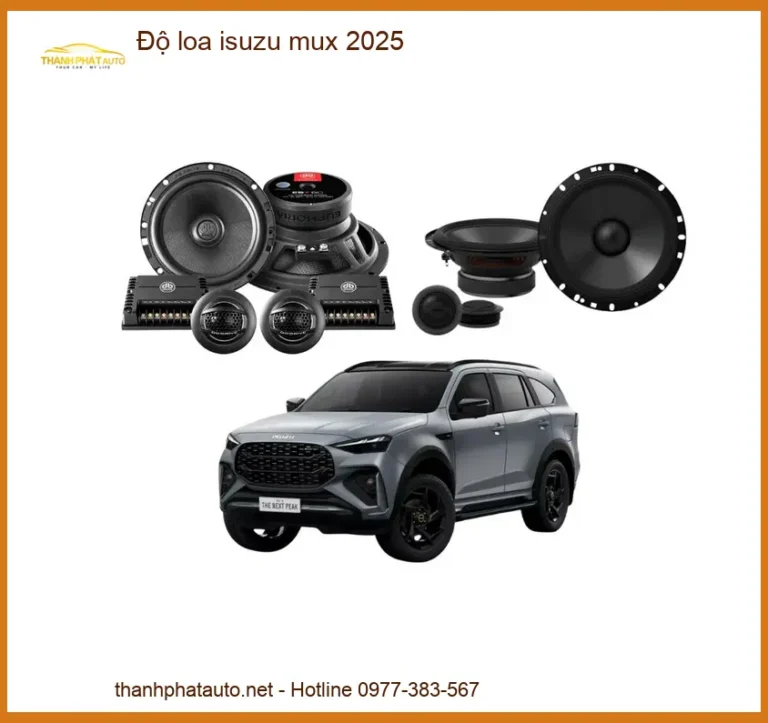 Nâng Cấp Âm Thanh Loa Isuzu Mu-X - Trung Tâm Lắp Đặt Uy Tín TPHCM
