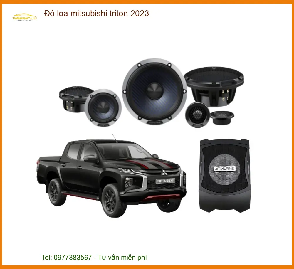 Độ loa Mitsubishi Triton 2023 Chính Hãng - Địa Chỉ Lắp Đặt Uy Tín TPHCM