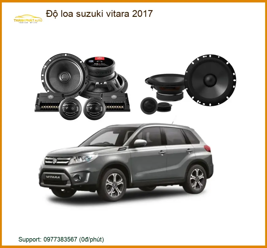 Độ Loa Suzuki Vitara 2017 - Trung Tâm Lắp Đặt Loa Xe Hơi Cao Cấp TPHCM