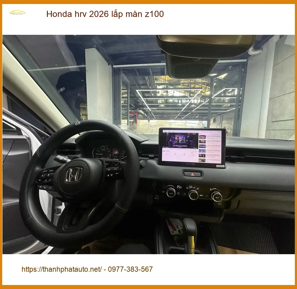 Anh Minh lắp màn hình Z100 cho Honda HRV 2026 tại Quận Phú Nhuận ảnh thực tế 2